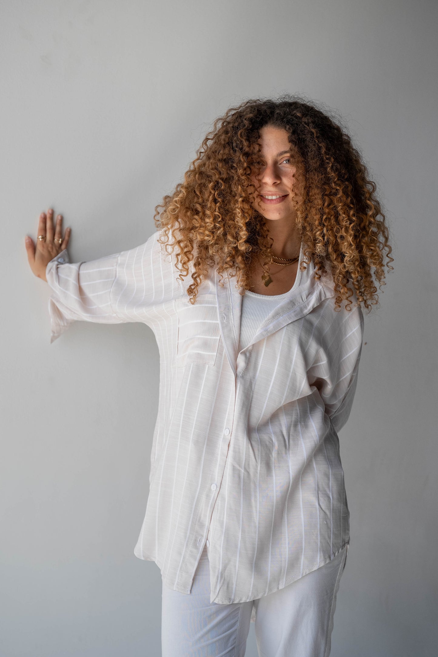 Fine Line Linen Shirt