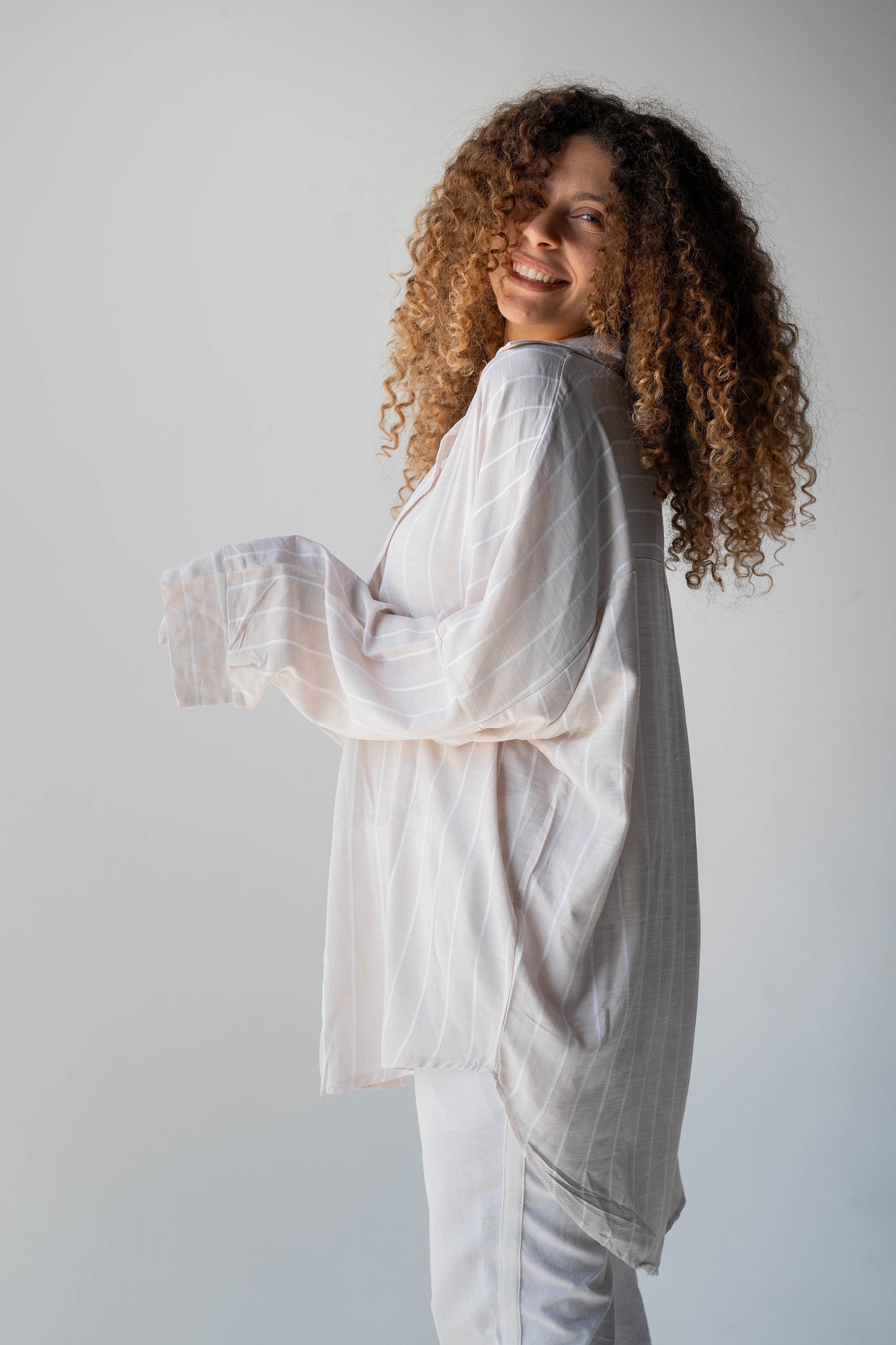 Fine Line Linen Shirt