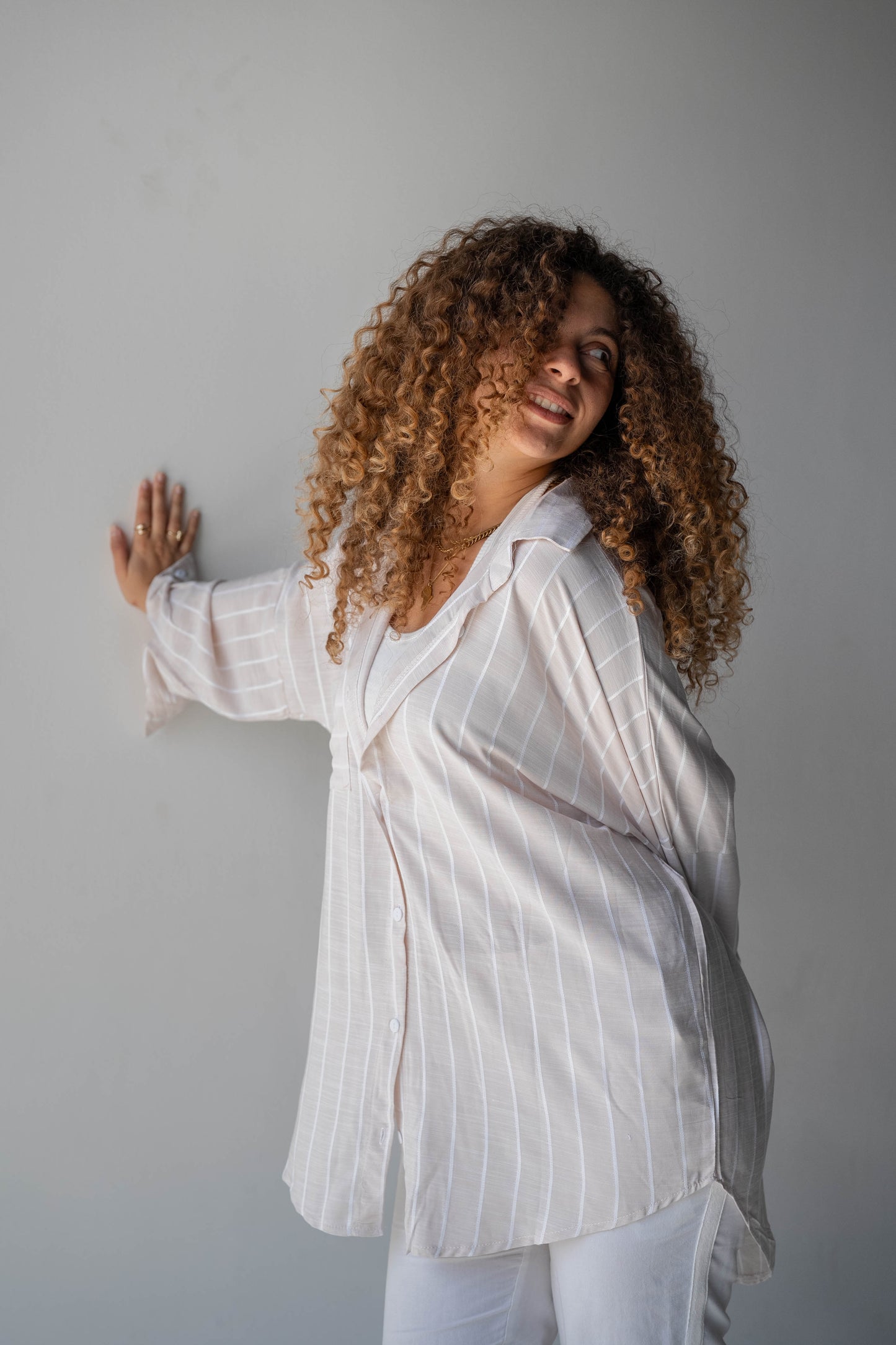 Fine Line Linen Shirt