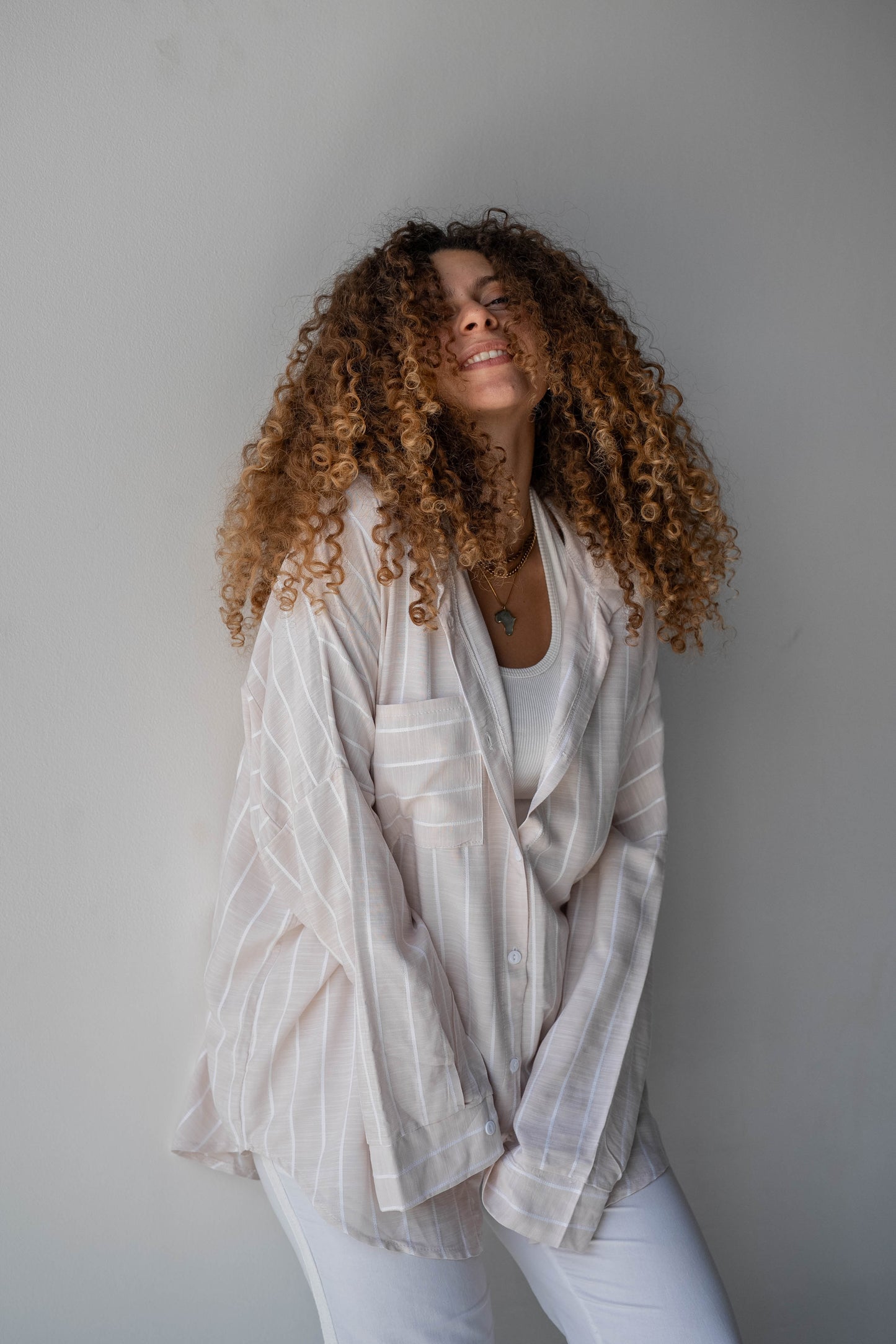 Fine Line Linen Shirt