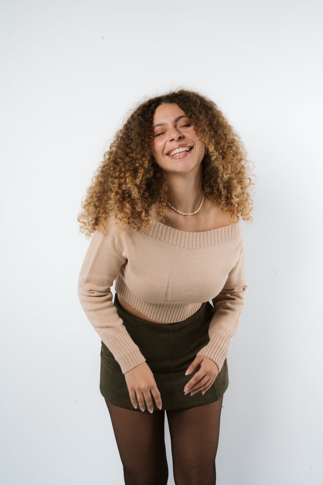 Cropped Soft Curve Knit