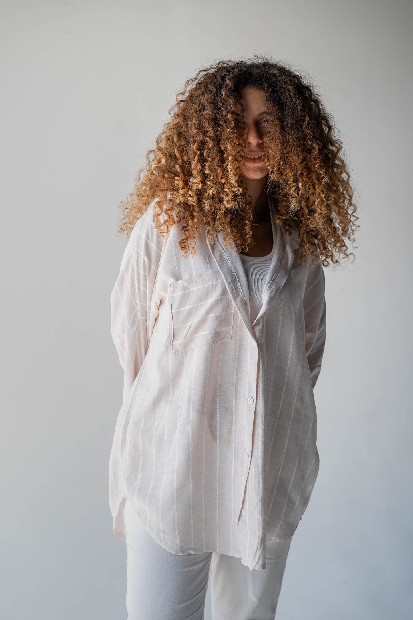 Fine Line Linen Shirt