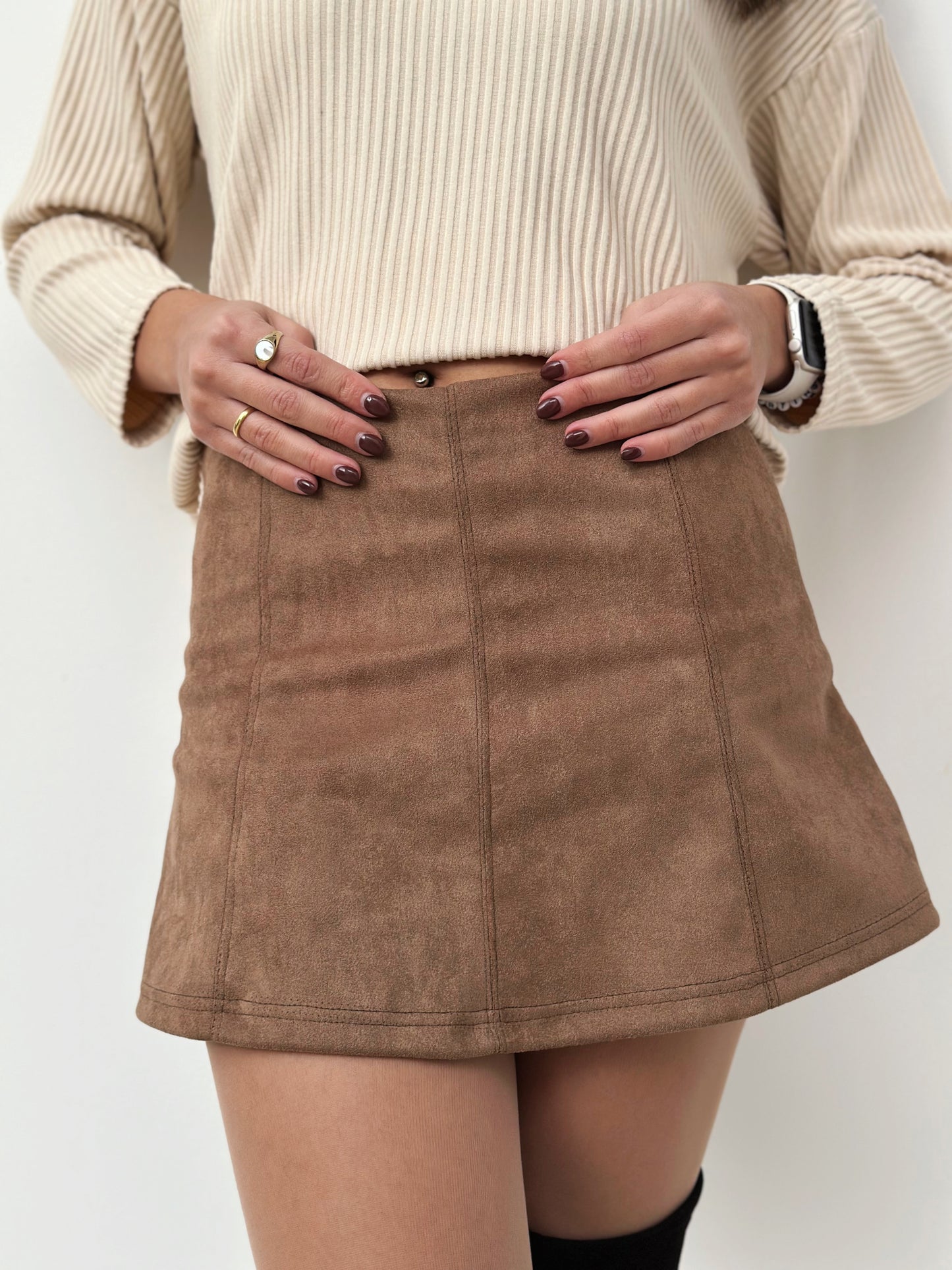 Skort Story in Suede