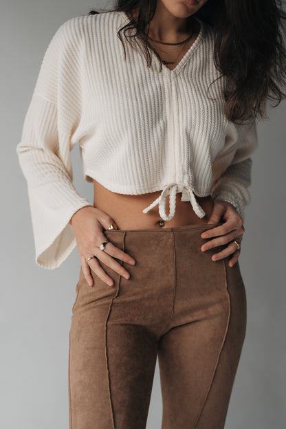 Wide Attitude Suede Pants