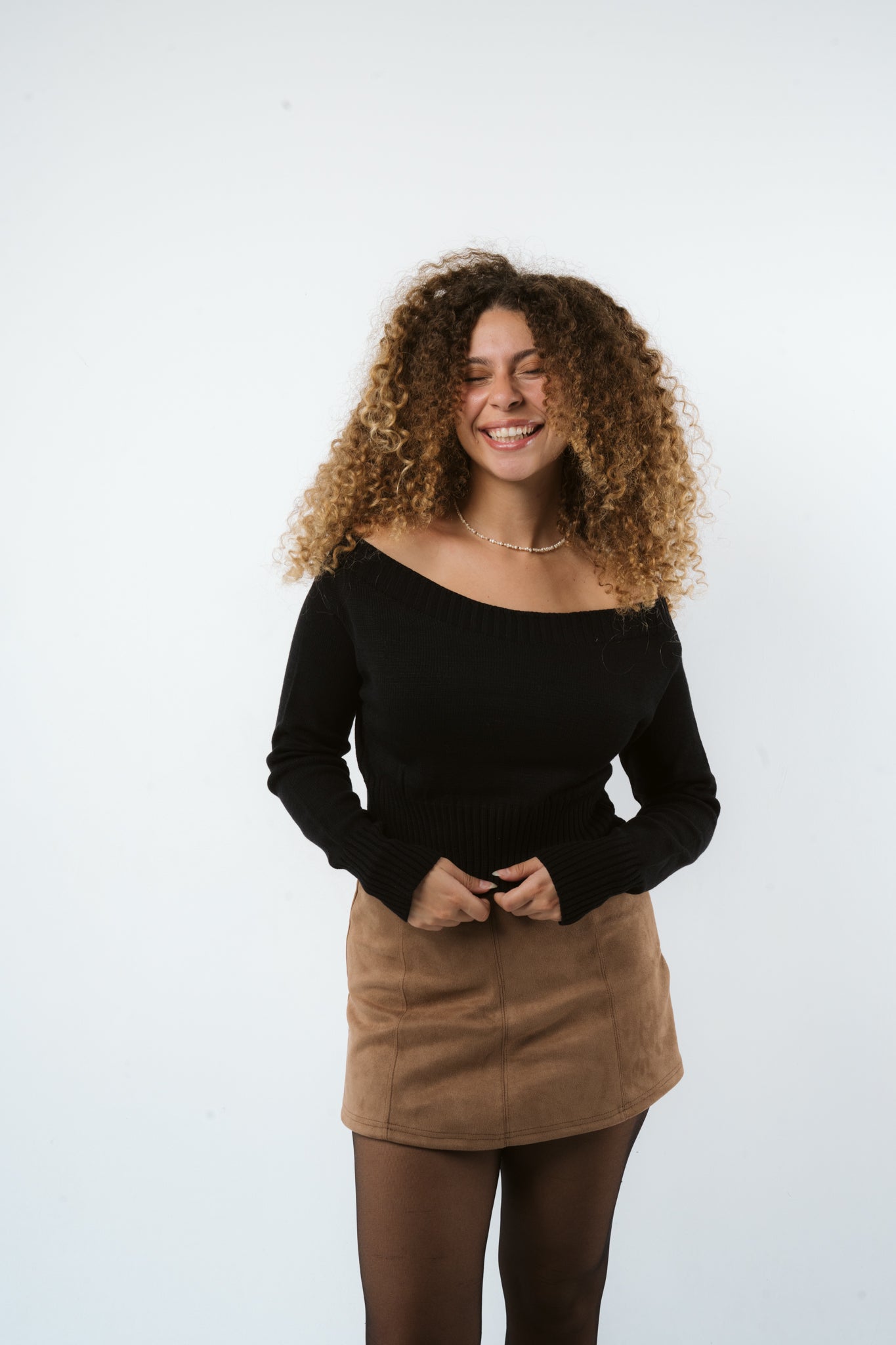 Cropped Soft Curve Knit