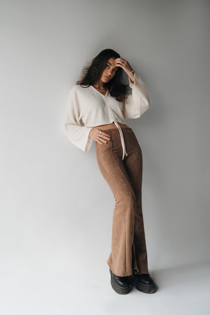 Wide Attitude Suede Pants