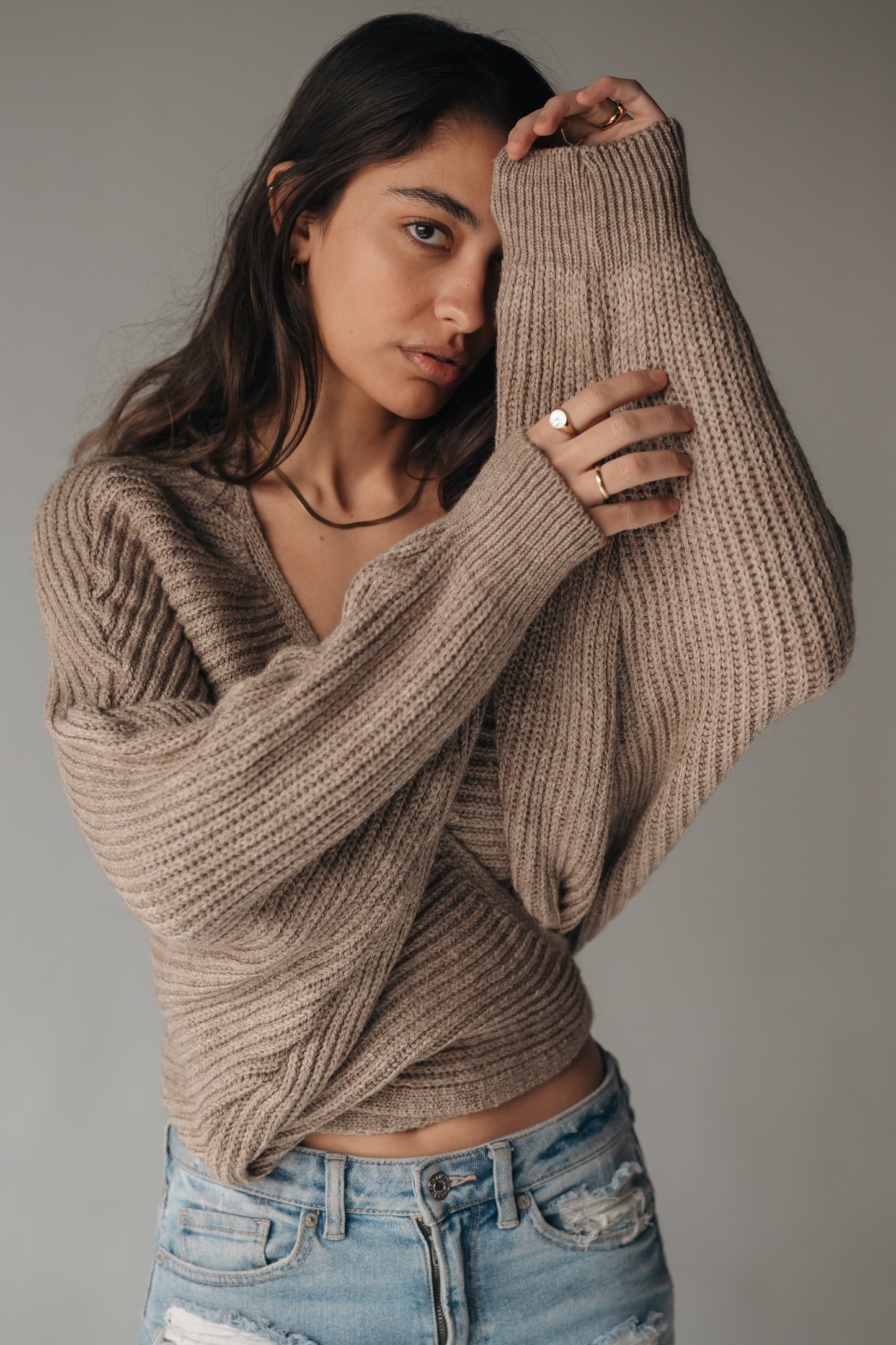 Tie It Up knitted pullover