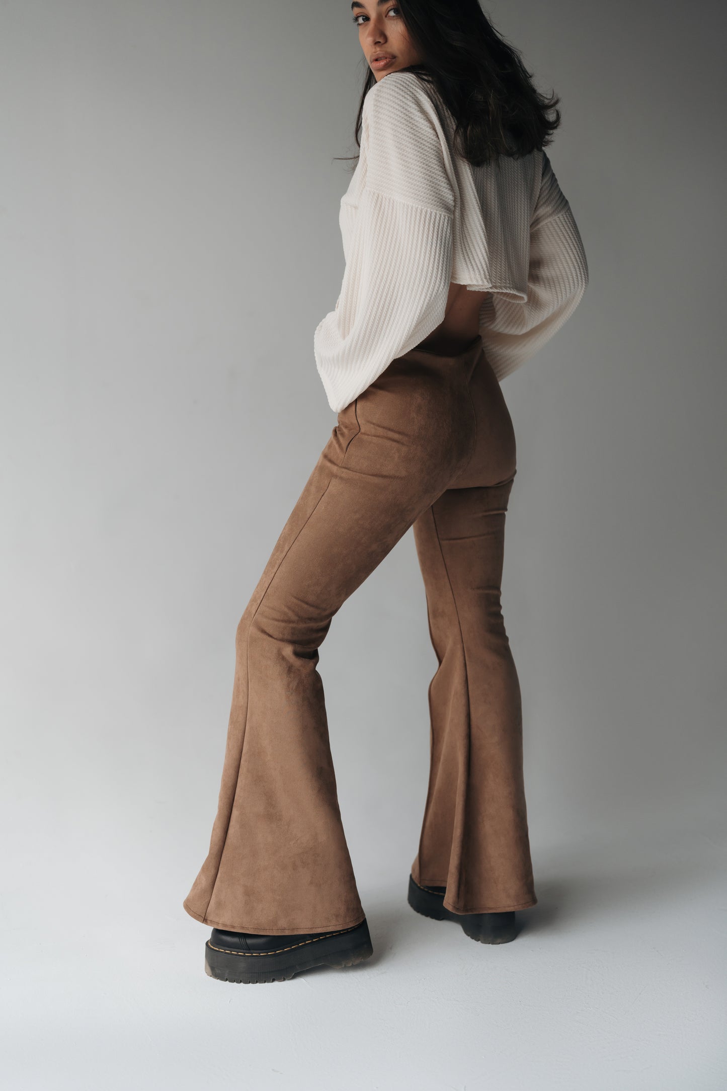 Wide Attitude Suede Pants