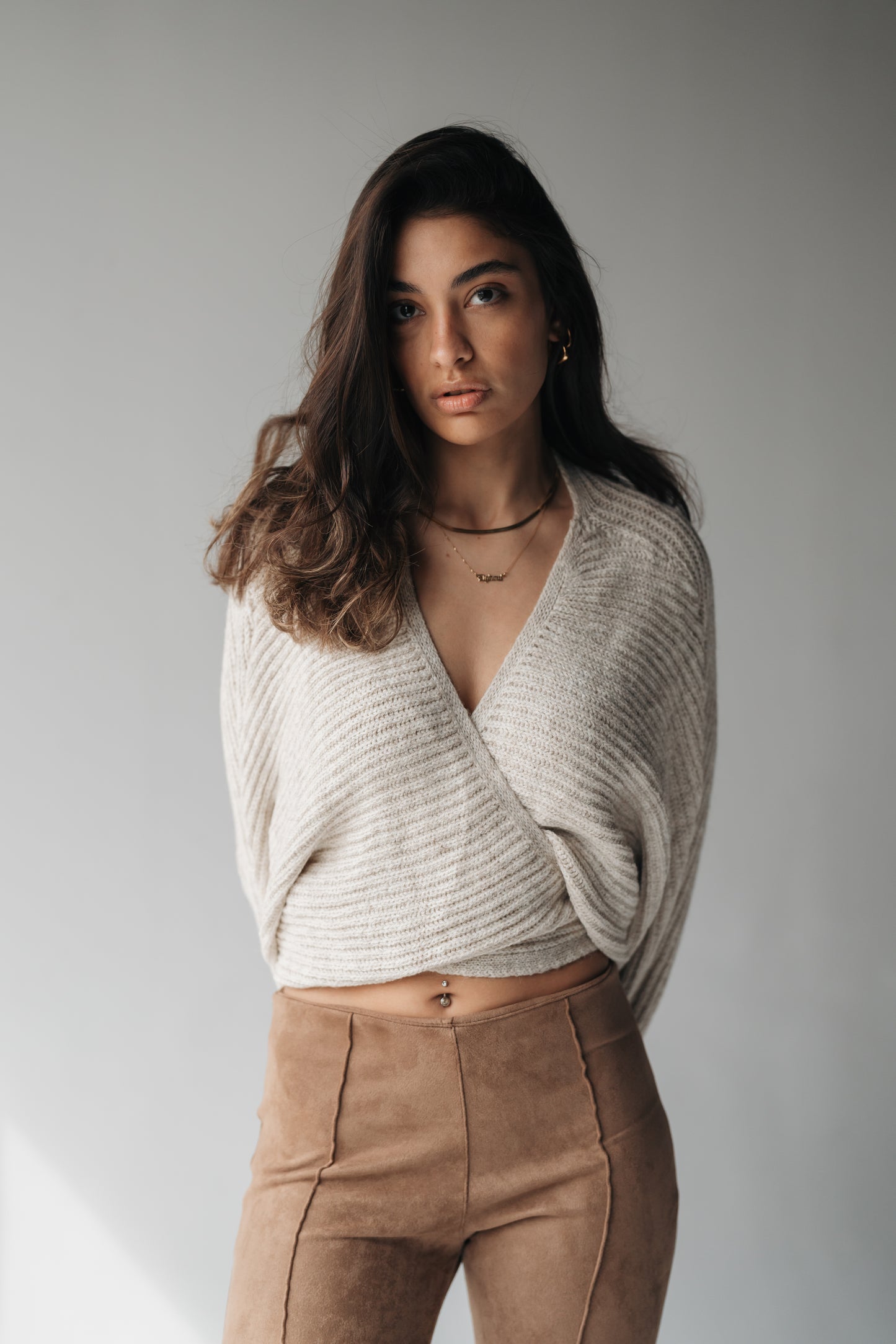 Tie It Up knitted pullover