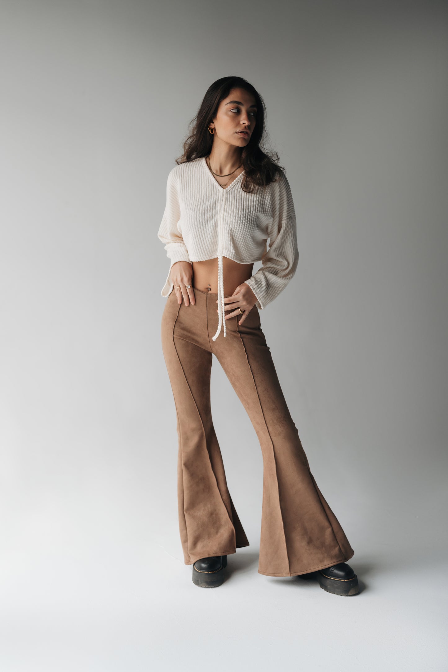 Wide Attitude Suede Pants