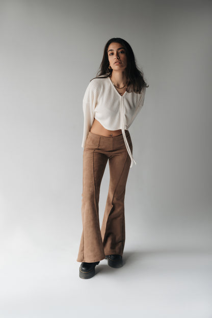 Wide Attitude Suede Pants