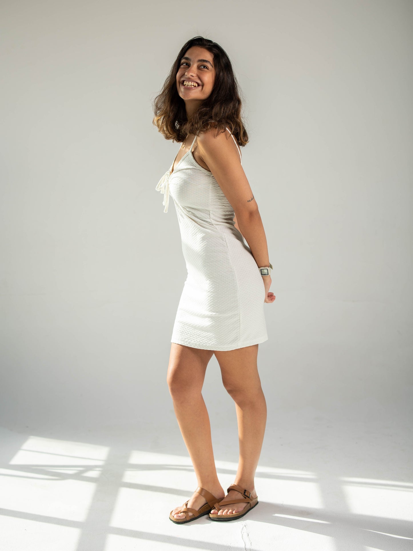 Breezy Babe Mini White Dress