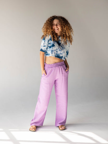 Lavender Haze Linen Pants