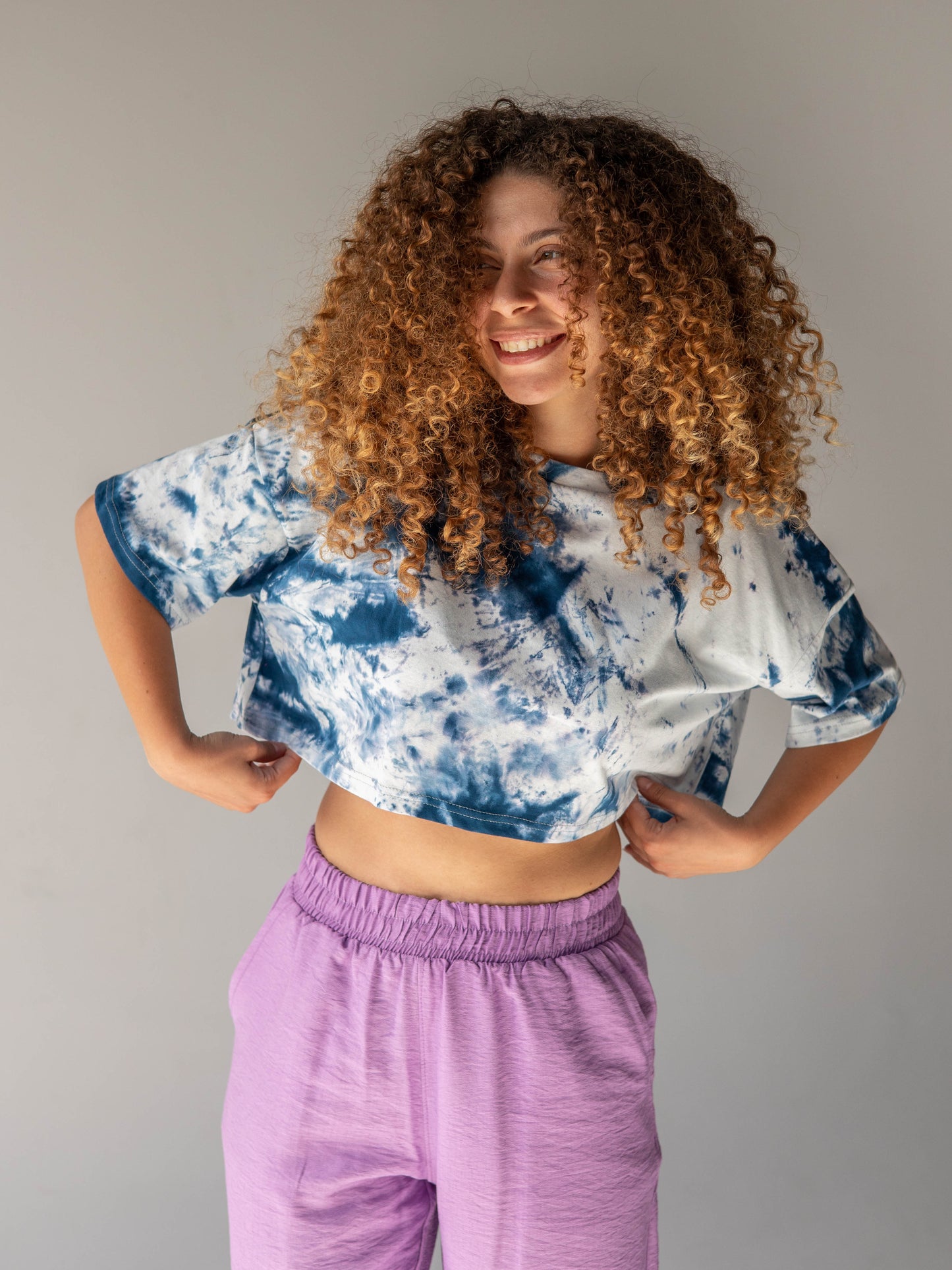 Tie Dye Cropped T-Shirt