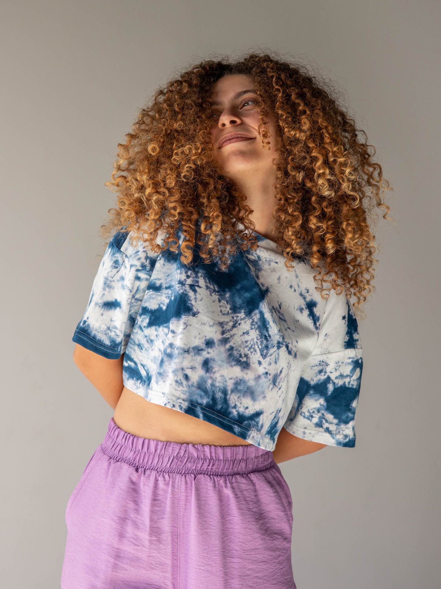 Tie Dye Cropped T-Shirt