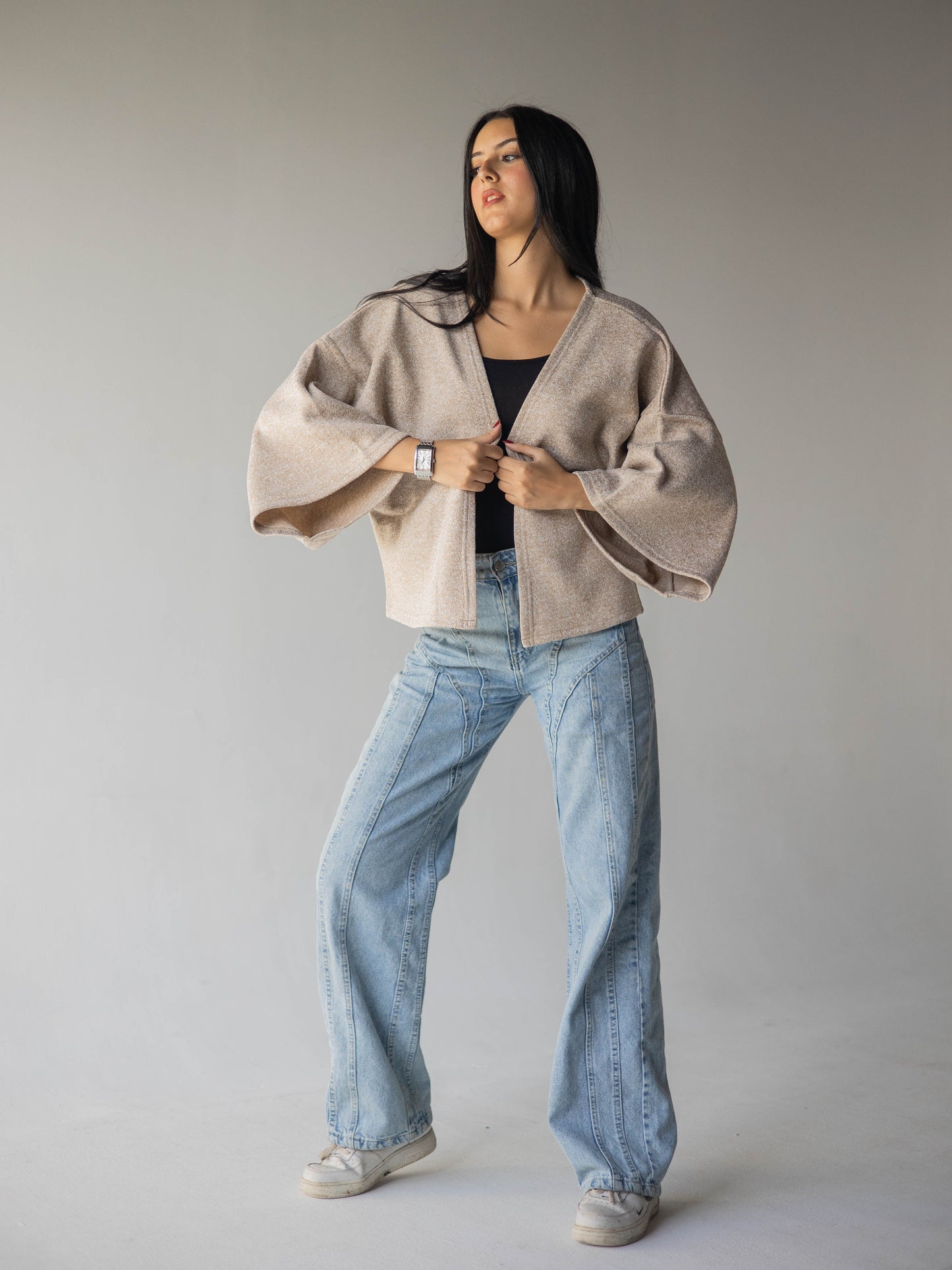 Desert breeze cropped kimono