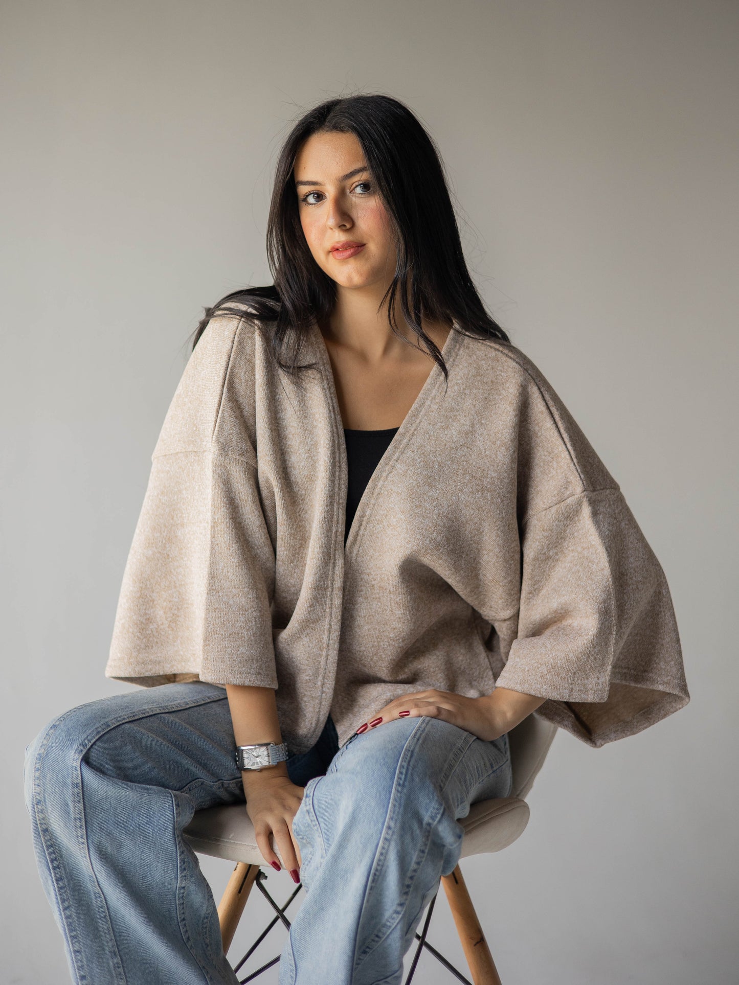 Desert breeze cropped kimono