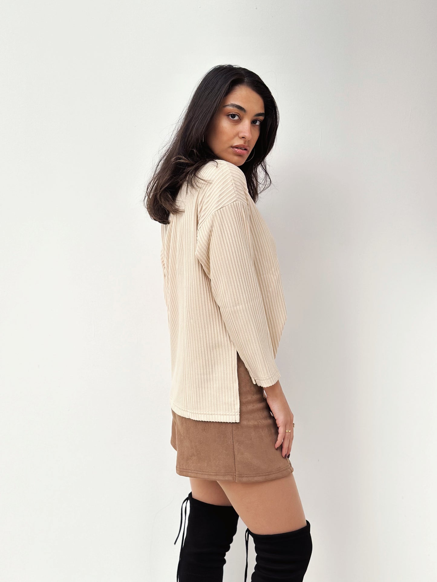 Skort Story in Suede