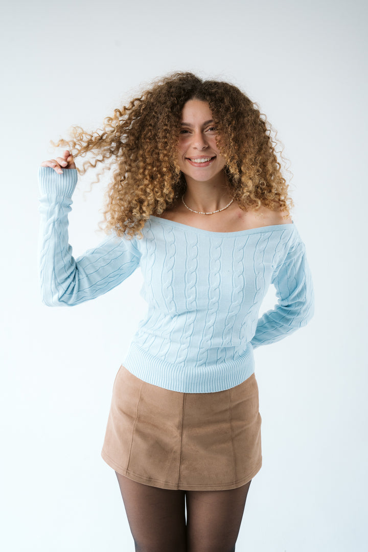 Winter Breeze Off-shoulder