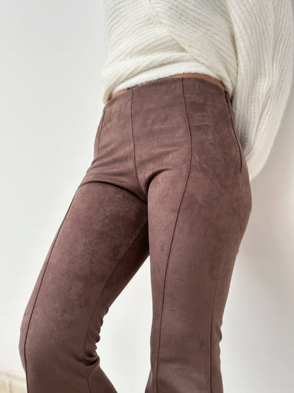 Wide Attitude Suede Pants