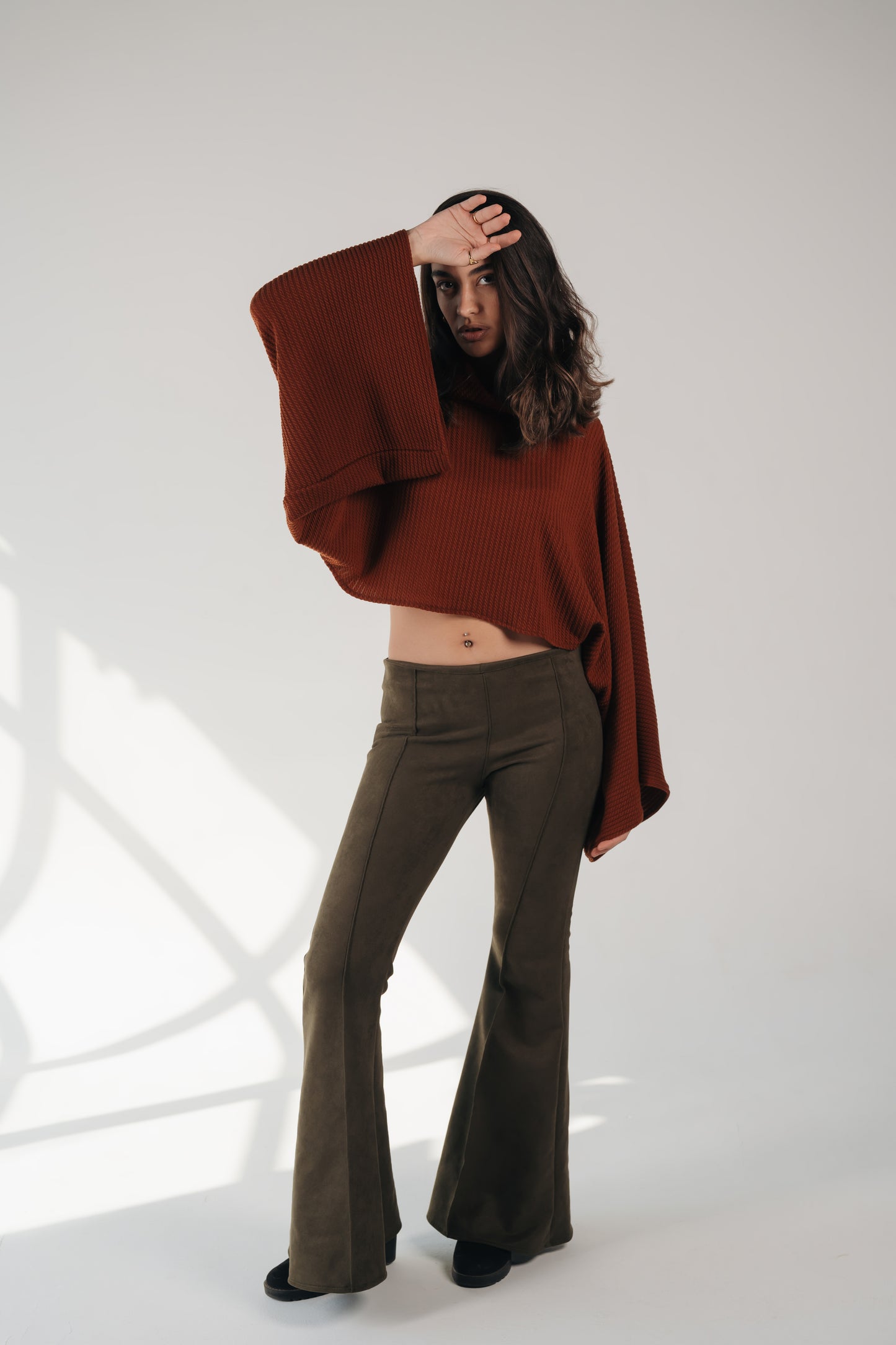 Wide Attitude Suede Pants