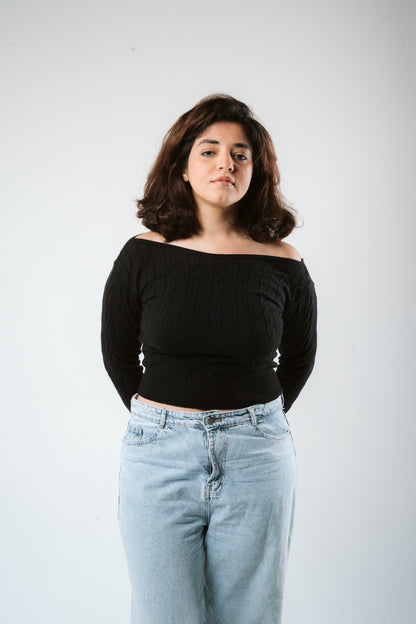 Winter Breeze Off-shoulder