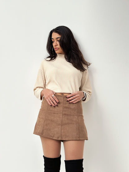 Skort Story in Suede