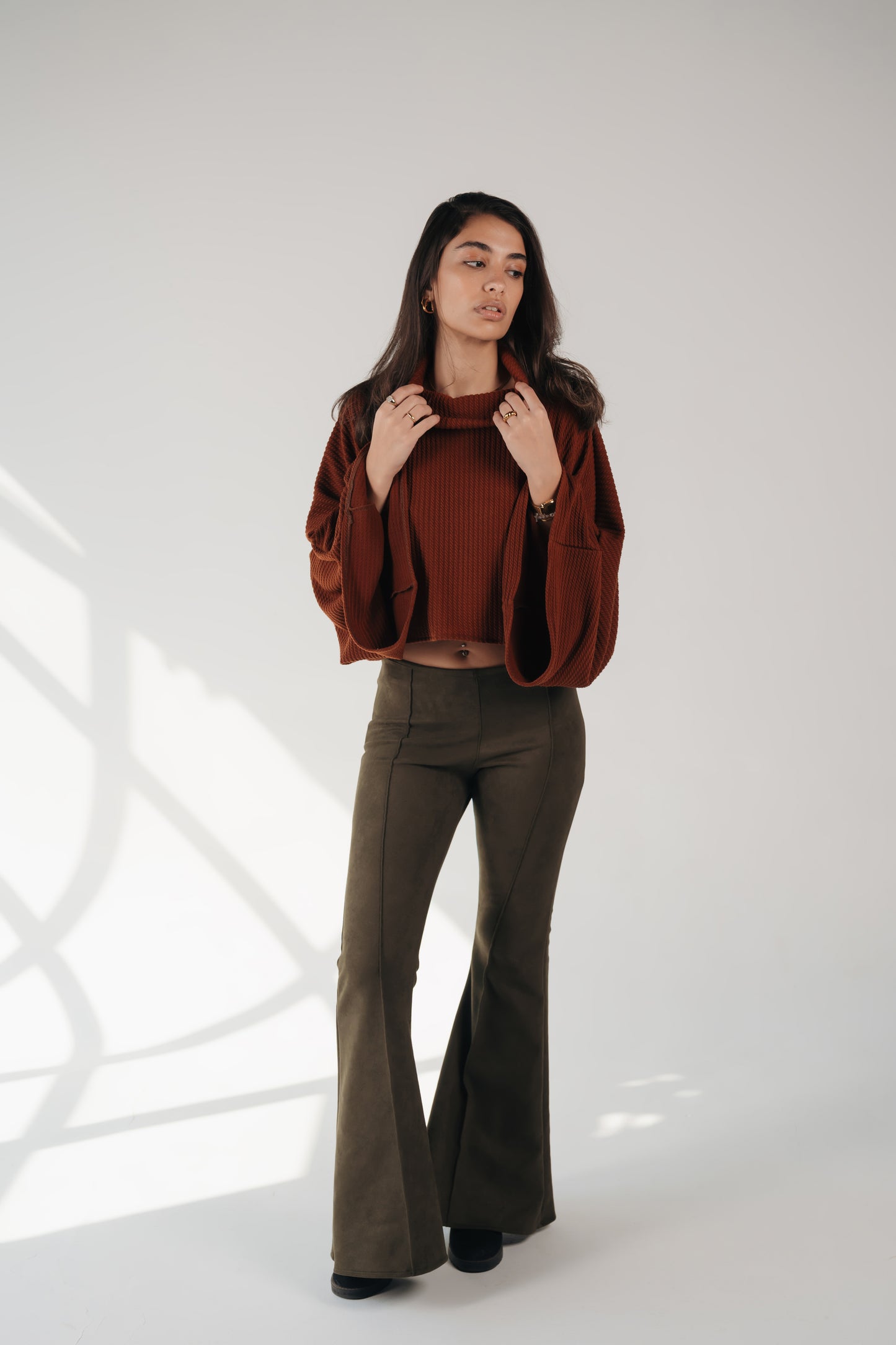 Wide Attitude Suede Pants