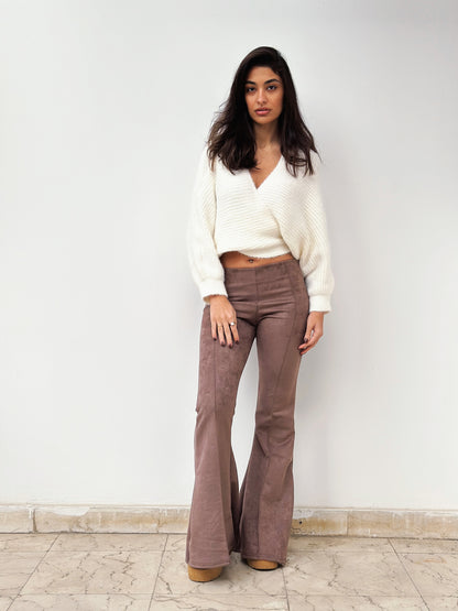 Wide Attitude Suede Pants