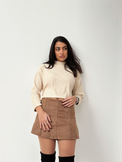 Skort Story in Suede