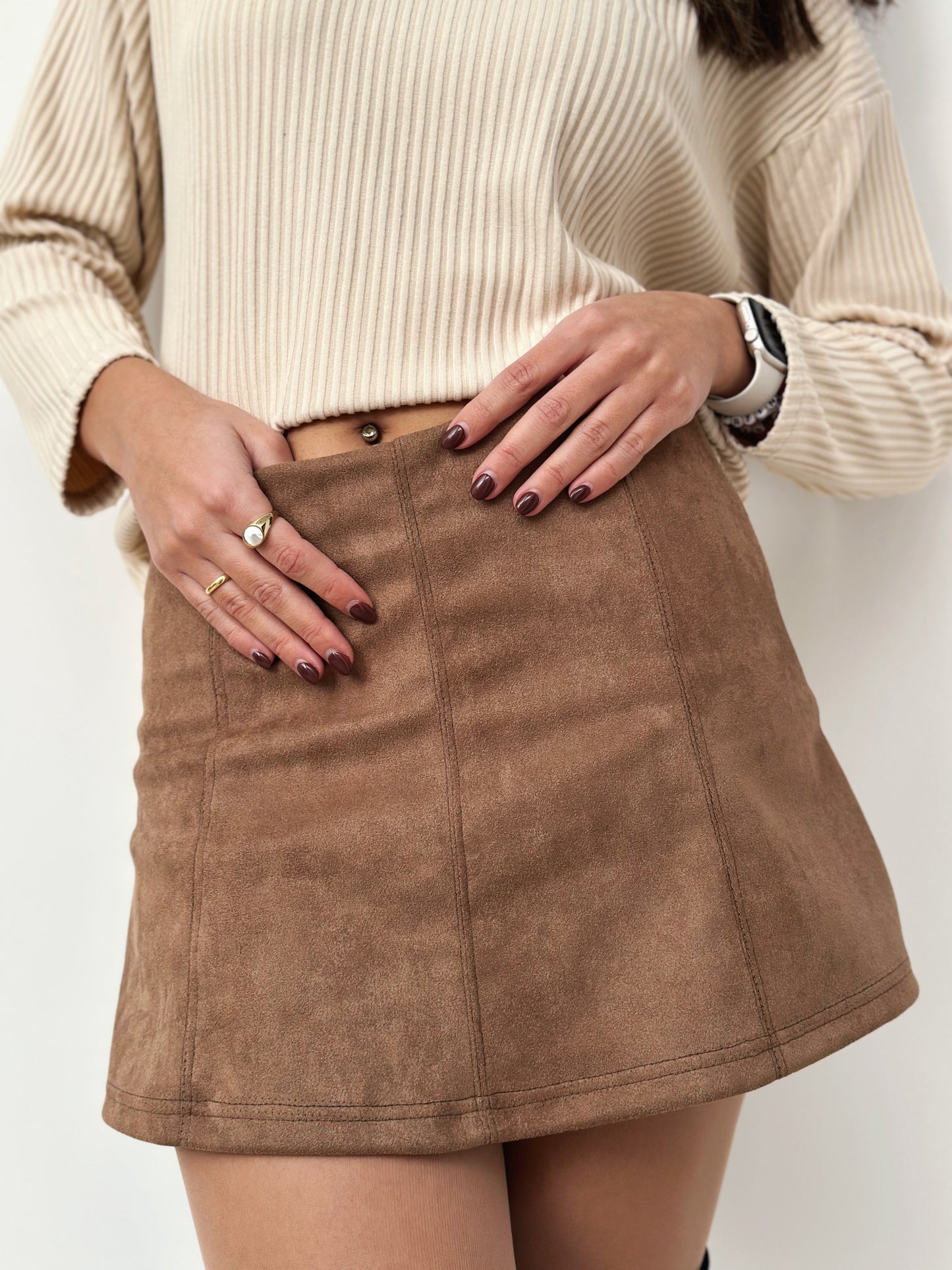 Skort Story in Suede