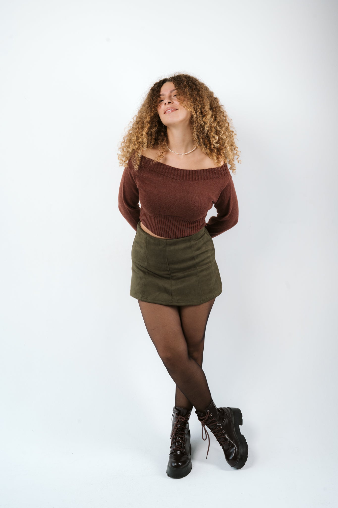 Cropped Soft Curve Knit