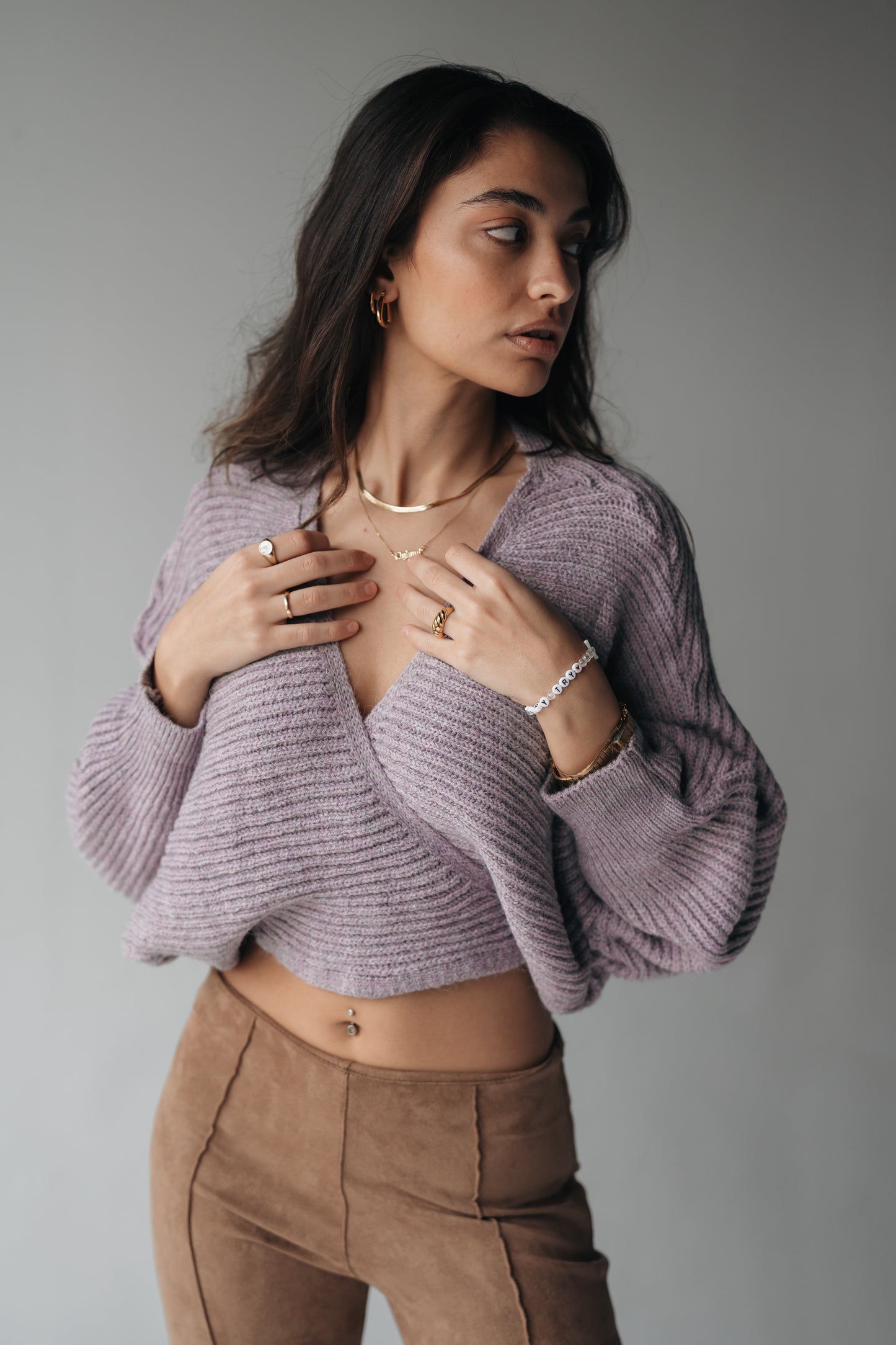 Tie It Up knitted pullover