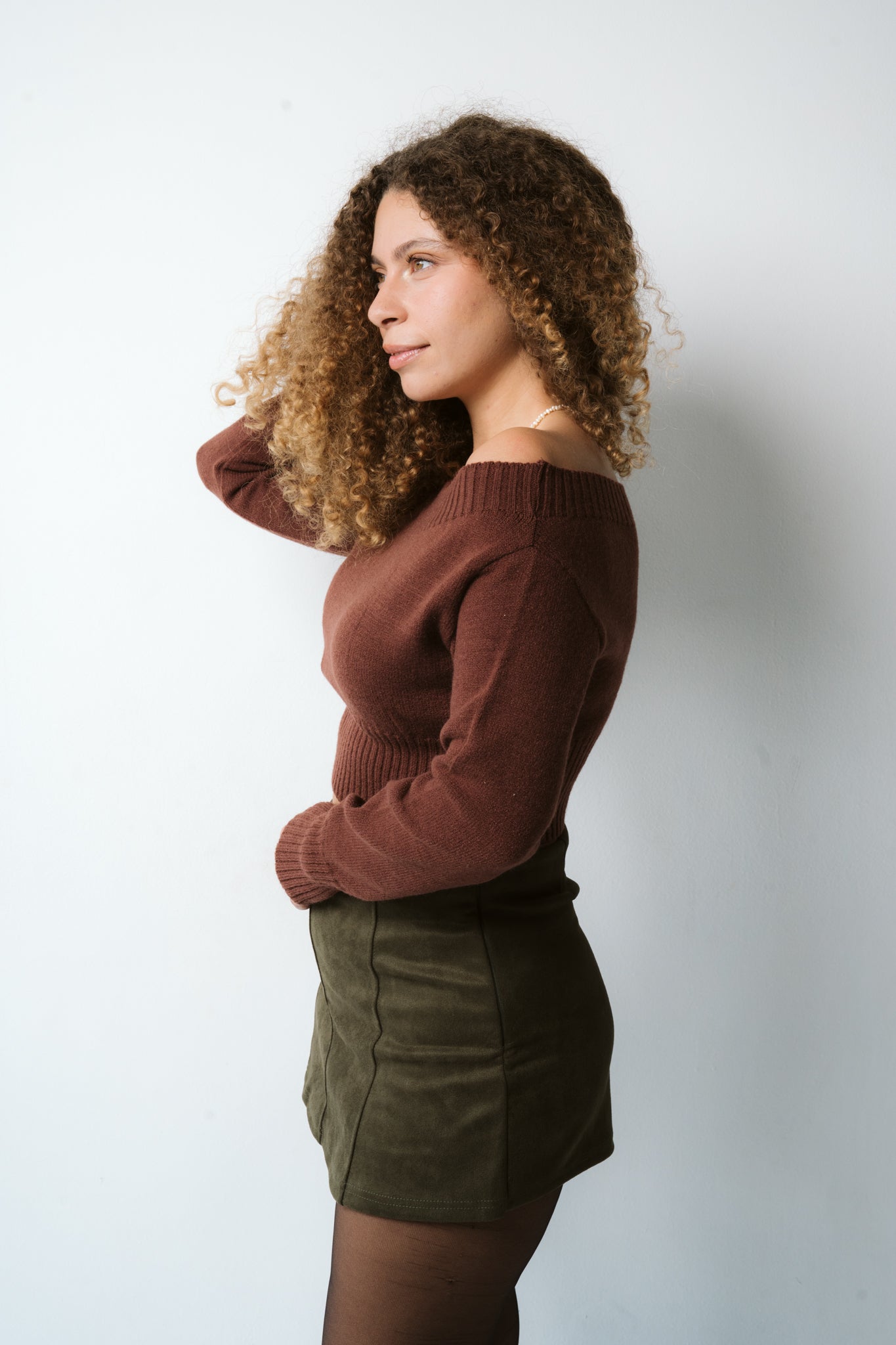 Cropped Soft Curve Knit