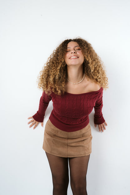 Winter Breeze Off-shoulder