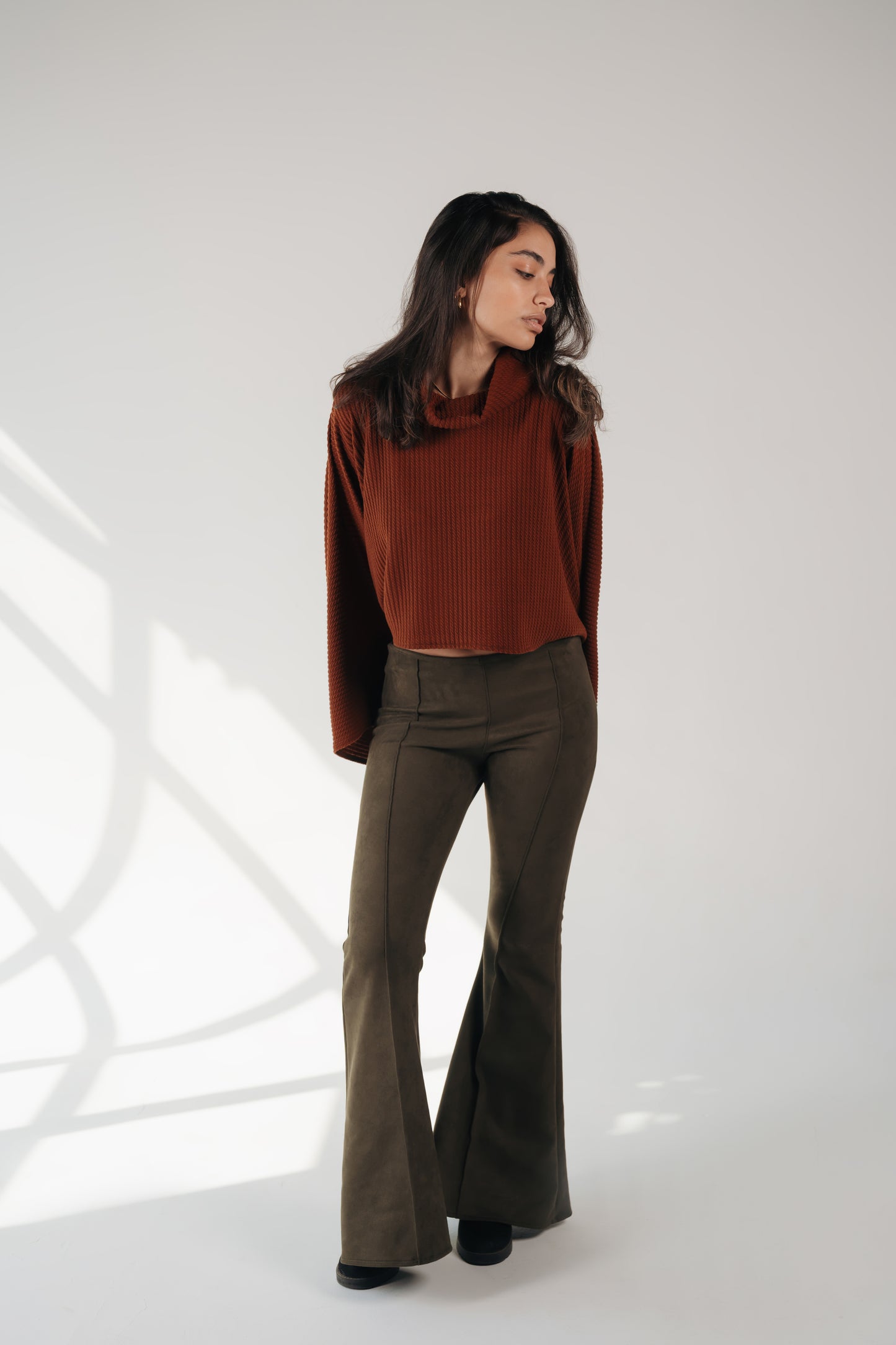 Wide Attitude Suede Pants