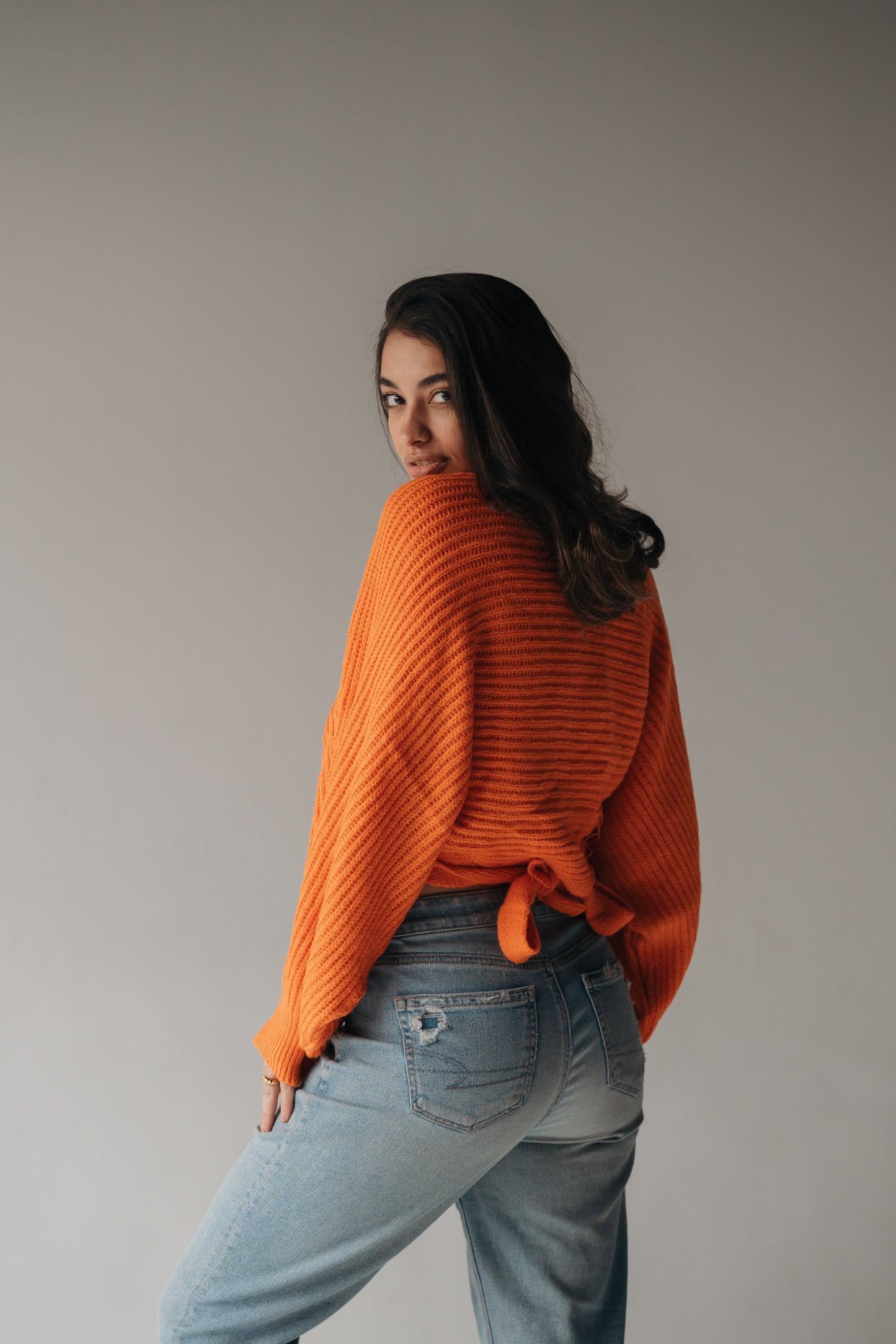 Tie It Up knitted pullover