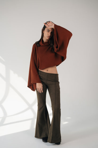 Wide Attitude Suede Pants