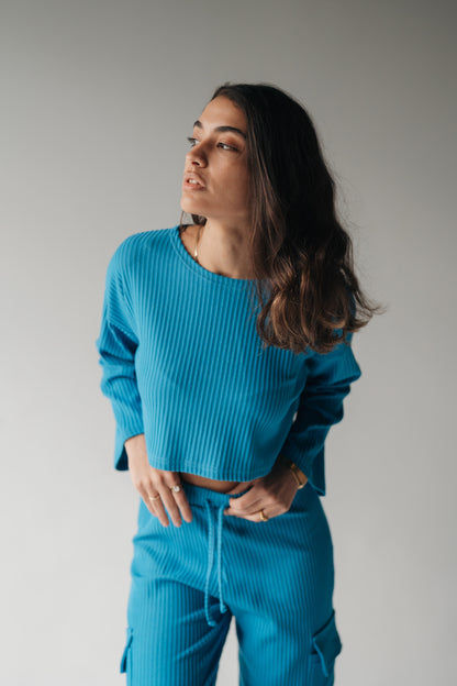 Effortlessly ready blue set