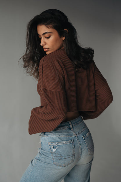 Half The Drama Cropped pullover