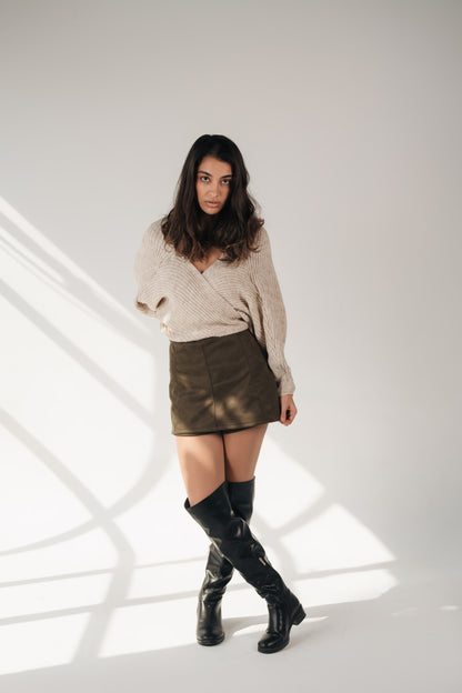 Skort Story in Suede