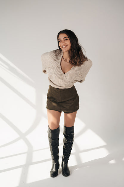 Skort Story in Suede