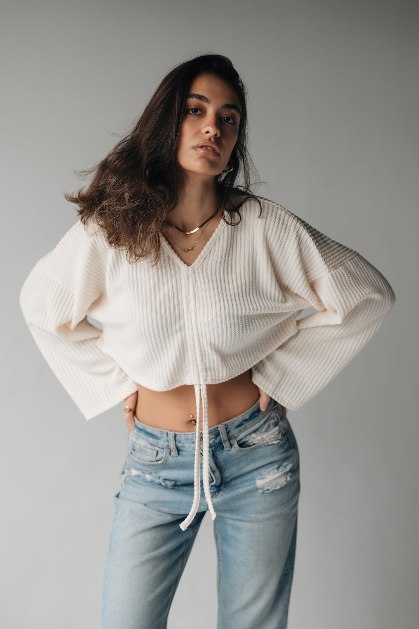 Half The Drama Cropped pullover