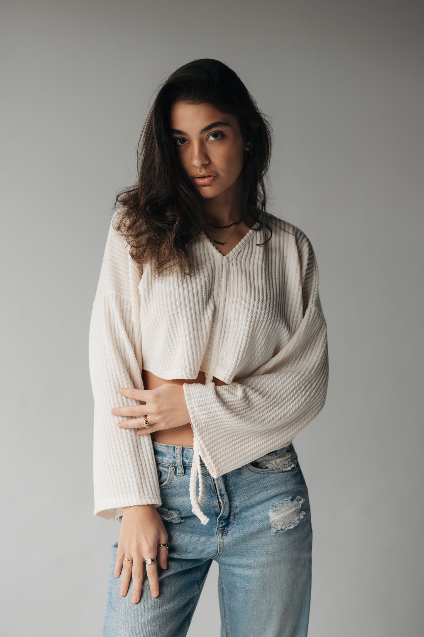 Half The Drama Cropped pullover