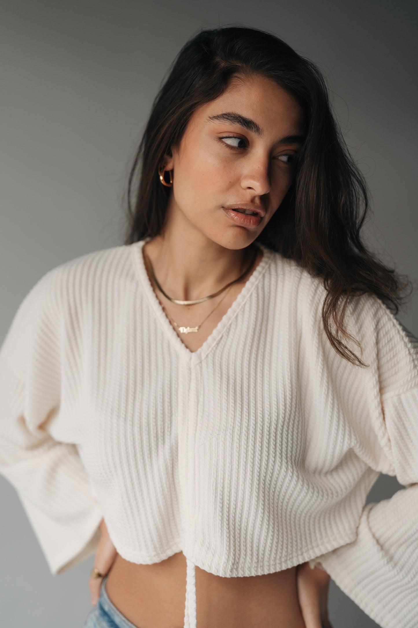 Half The Drama Cropped pullover