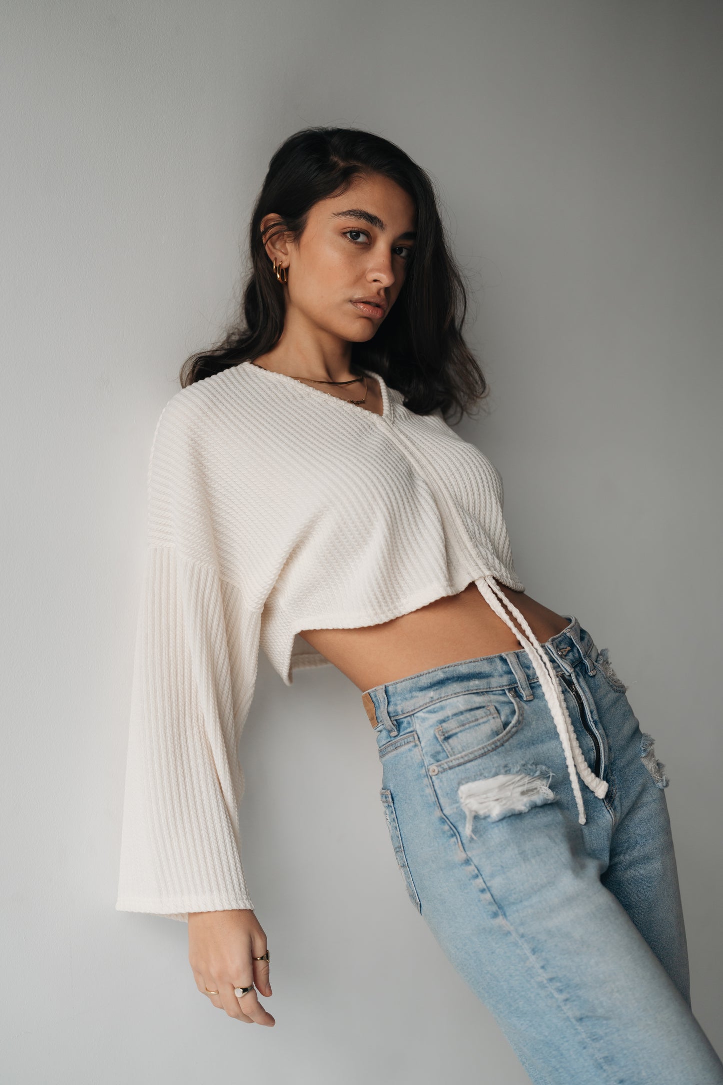 Half The Drama Cropped pullover