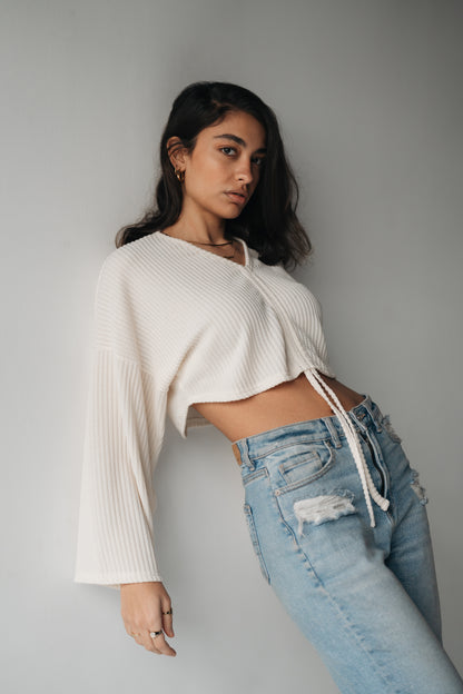 Half The Drama Cropped pullover