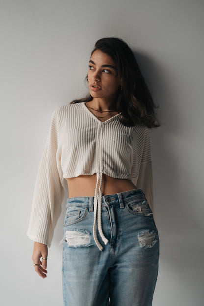 Half The Drama Cropped pullover